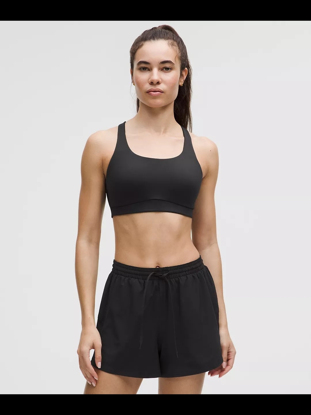 lululemon athletica Black Scoop Sports Bra